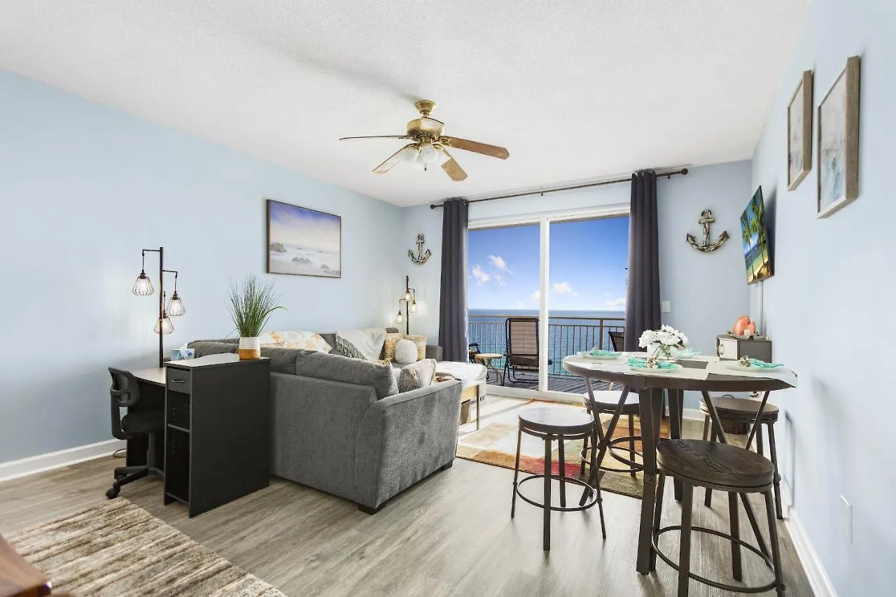 Emerald Chic Beachfront 2 Bdr Apt 4 Beach Seats And A Cannope On Us Panama City Beach USA